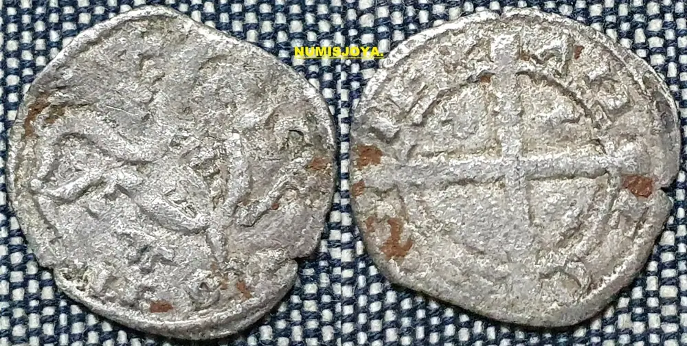 Reino de León. ALFONSO IX año 1188/1230. DINERO ceca SALAMANCA. 0,65 gr. 17 mm.