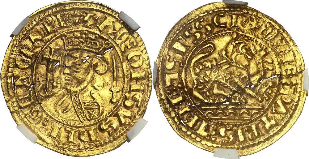 Morabetín d'ouru d'Alfonsu IX, Áureo & Calicó