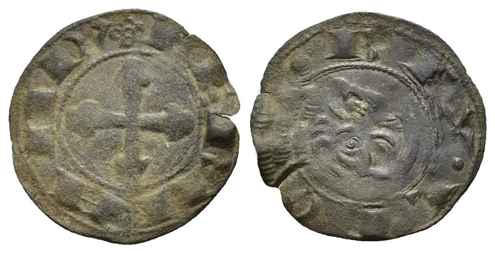 Dinero del prótomo del león (FERNAND' / REX LEO)