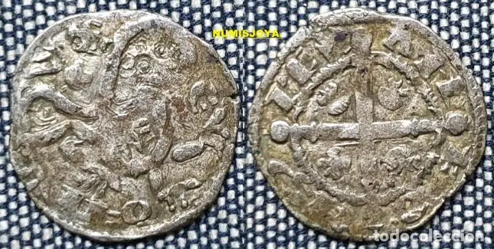 Reino de León. ALFONSO IX año 1188/1230. BONITO DINERO de SALAMANCA. Peso 0,73 gr. 17 mm.