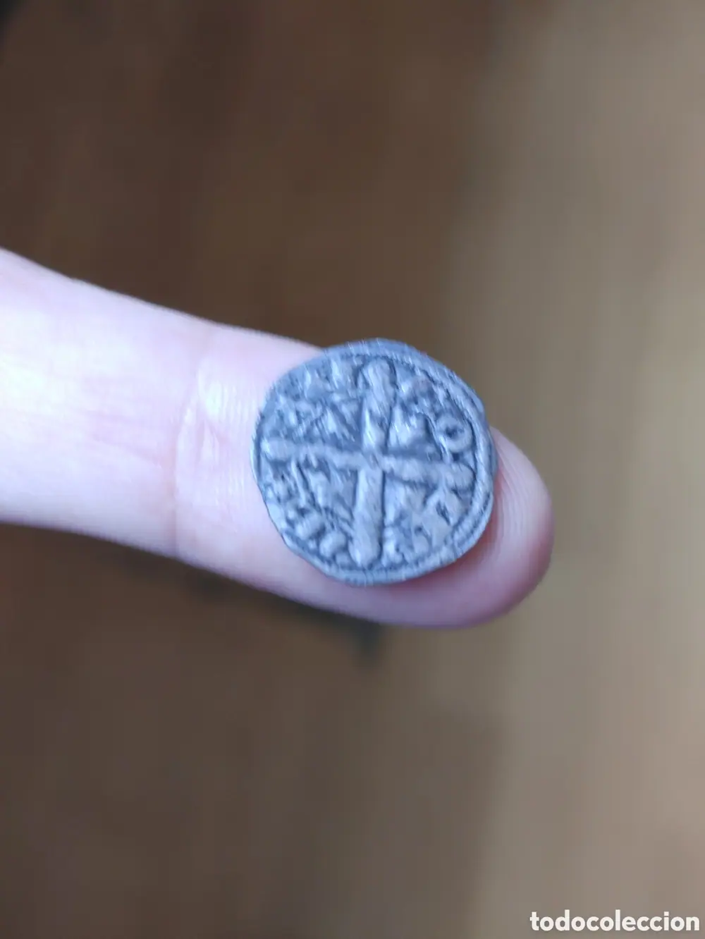 Dinero. Alfonso IX ( 1188 - 1230 ). Santiago de Compostela. Con S/I delante del leon