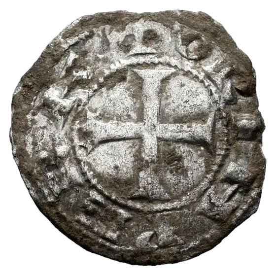 Dineiros de los dous llïones (1155-1157), reversu