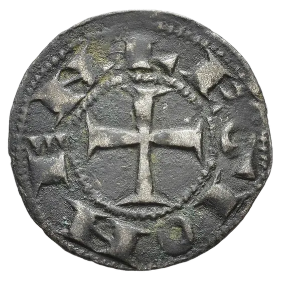 Dineiru de la ilesia con torre (LEGIONENS / LEO), reversu