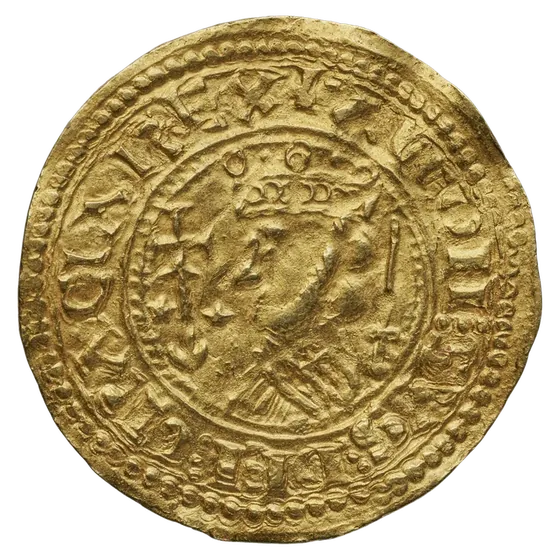 Morabetín d'ouru d'Alfonsu IX, anversu