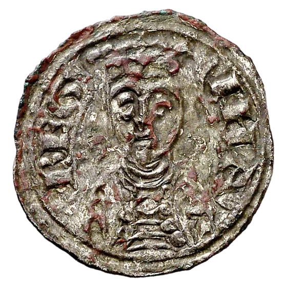 Serie riales d'Urraca (crismón evolucionáu, Urbs Imperatrix), anversu